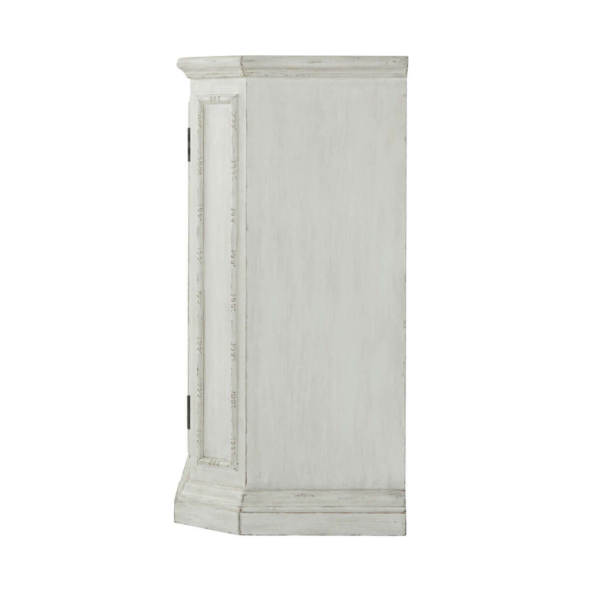 Side view of Northern European painted buffet, classic design.