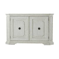 Northern European painted buffet, front view, double doors.
