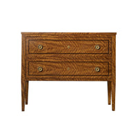 Front view of Northern European style commode chest.