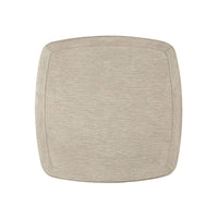 Oak modern side table, top-down view, square tabletop.