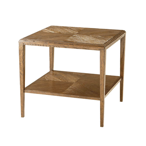 Oak Rustic End Table