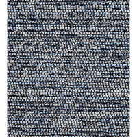 Close up of the blue ottoman fabric texture.