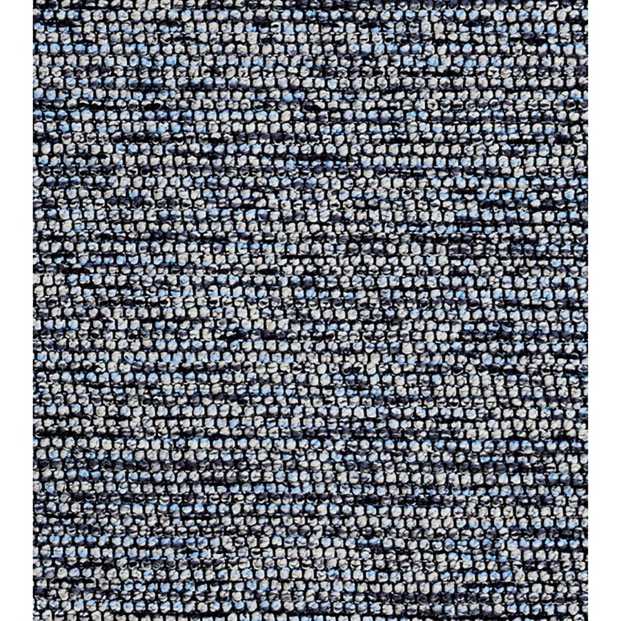 Close up of the blue ottoman fabric texture.