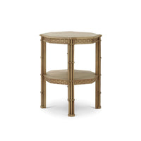Octagonal side table, slight side angle
