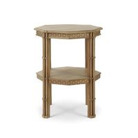 Octagonal side table, front view