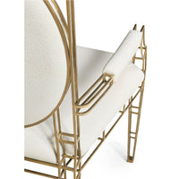 Close-up of chair back and cushion details.