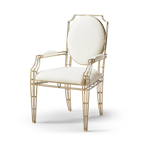 Openwork Steel Arm Chair