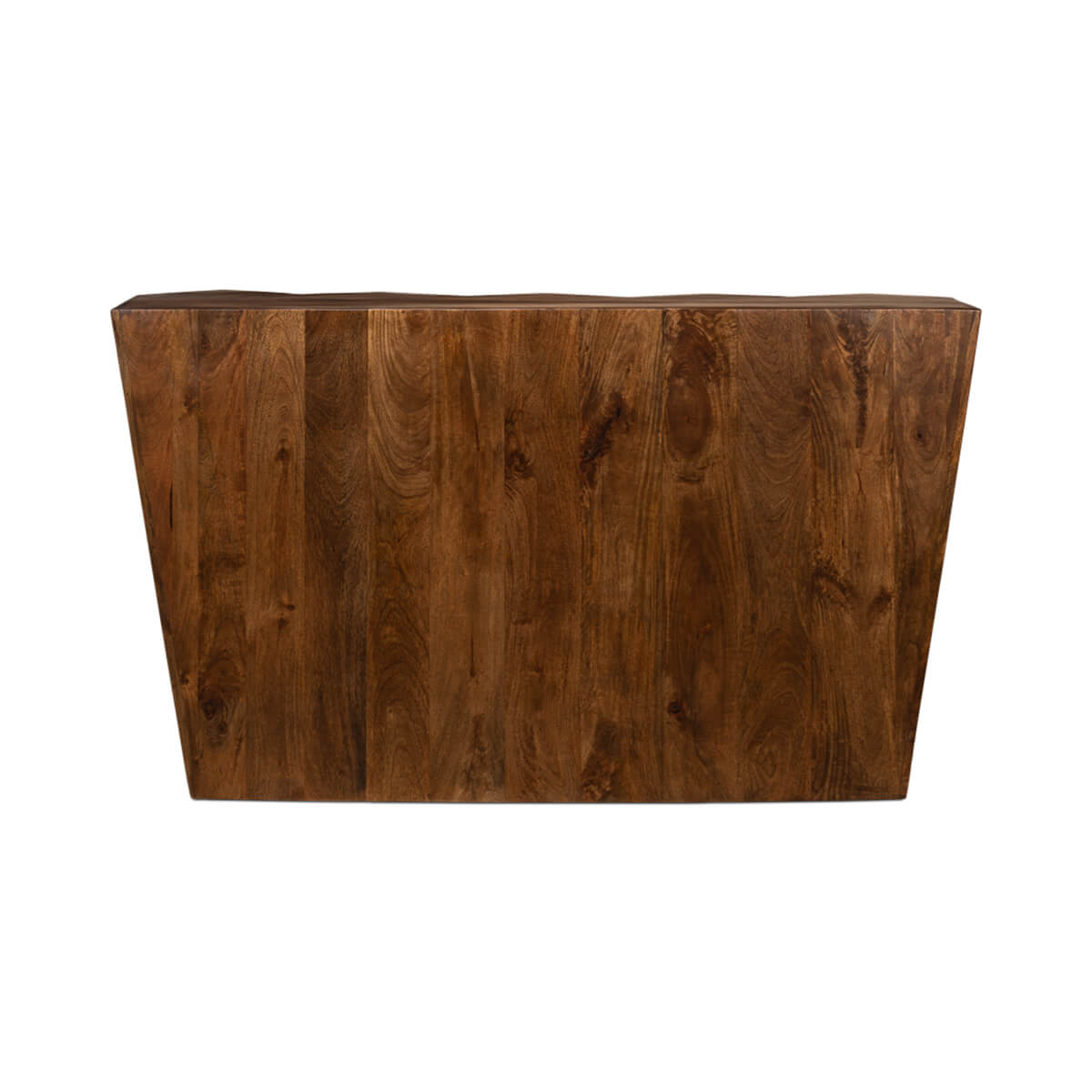 Back view showcasing the smooth wooden finish.