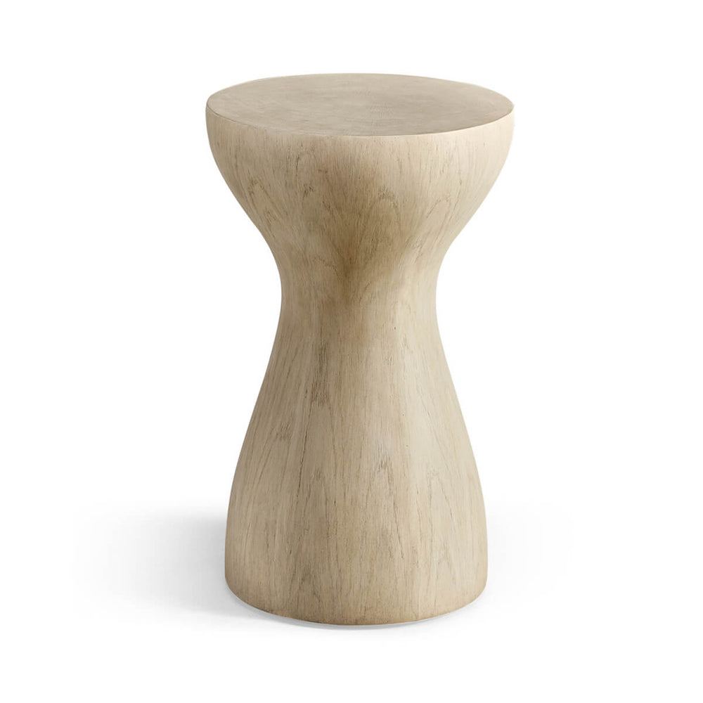 Organic modern accent table front view