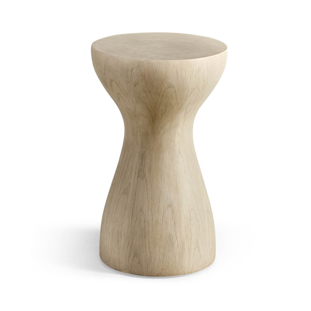 Organic modern accent table front view