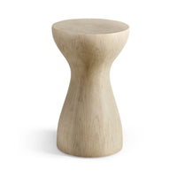 Organic modern accent table front view