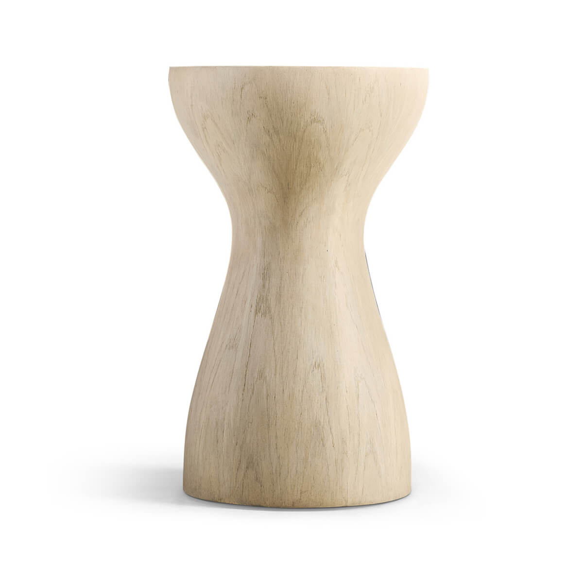 Organic modern accent table side profile