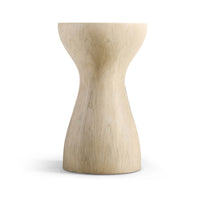 Organic modern accent table side profile