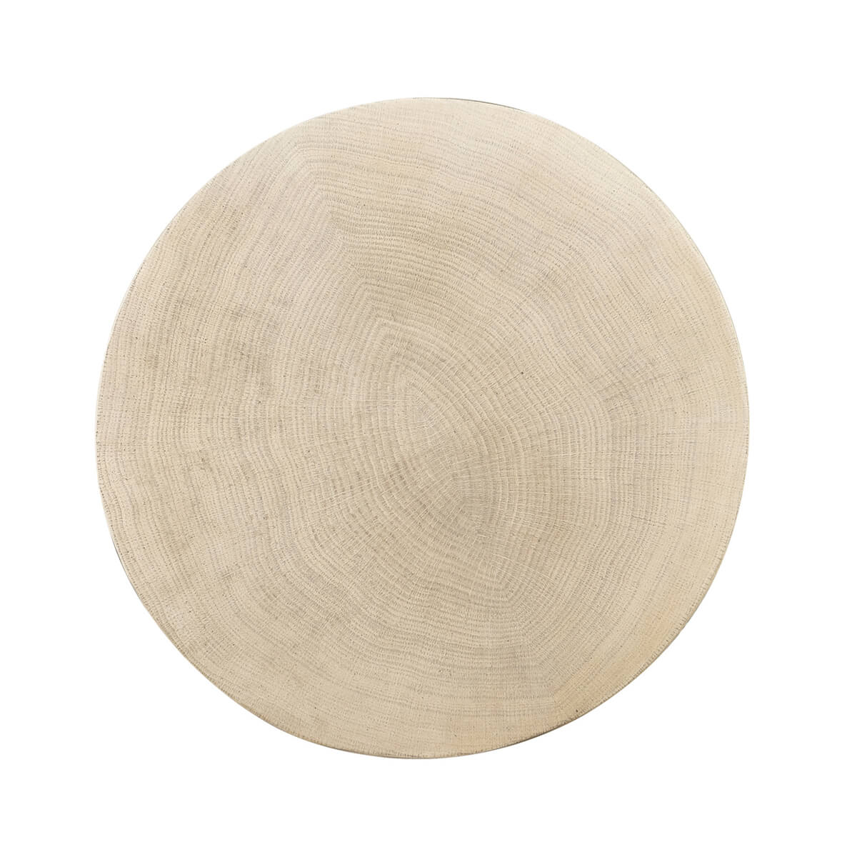 Organic modern accent table circular top view