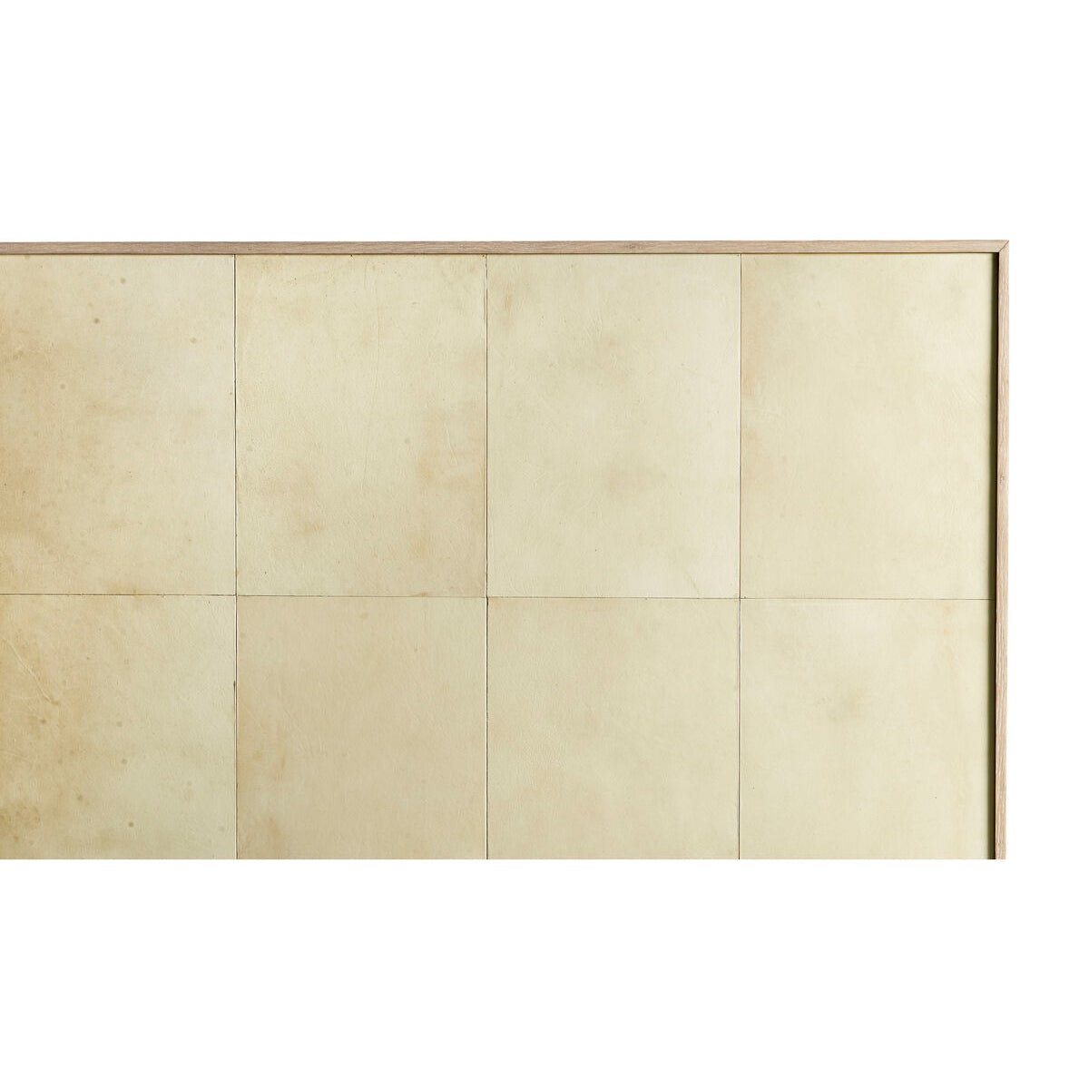 Organic modern king bed headboard panel close-up