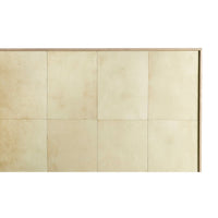 Organic modern king bed headboard panel close-up