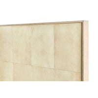 Organic modern king bed headboard corner detail
