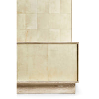 Organic modern king bed footboard and side detail