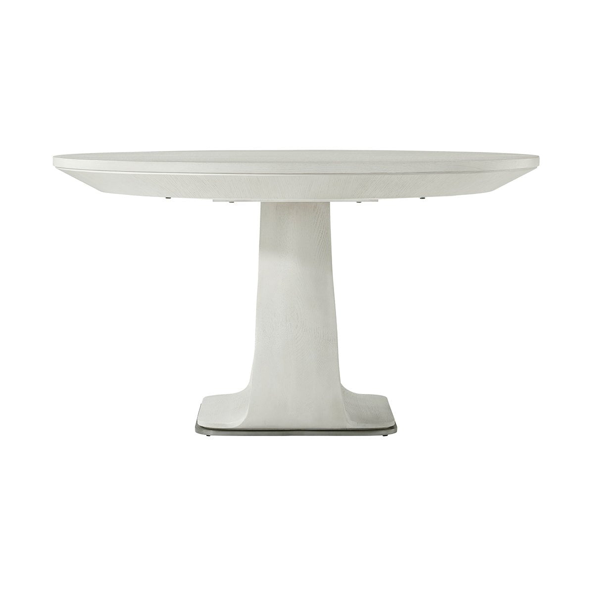Side view, dining table, base detail, minimalist design