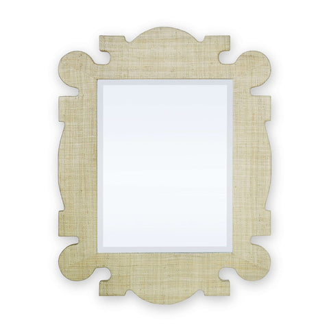Organic Raffia Mirror