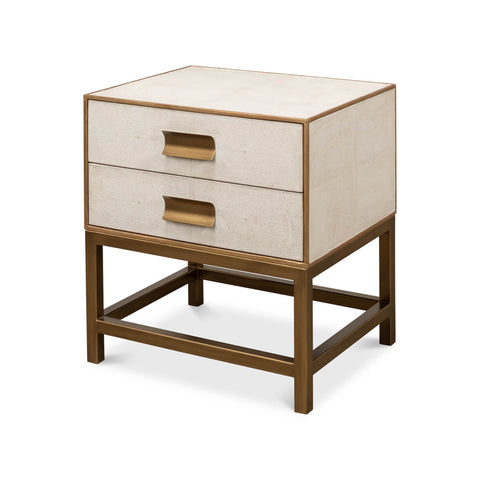 Osprey White Modern End Table