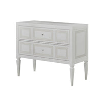 White painted Italian Neo Classic chest of drawers.