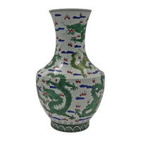 Chinese dragon vase, alternate side design.