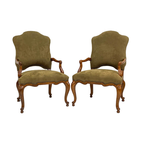 Pair of French Provincial Antique Armchairs