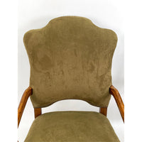 Close-up of one armchair backrest.