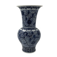 Single Chinese porcelain vase, intricate hand-painted design.