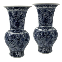 Pair of Chinese porcelain vases, floral pattern.