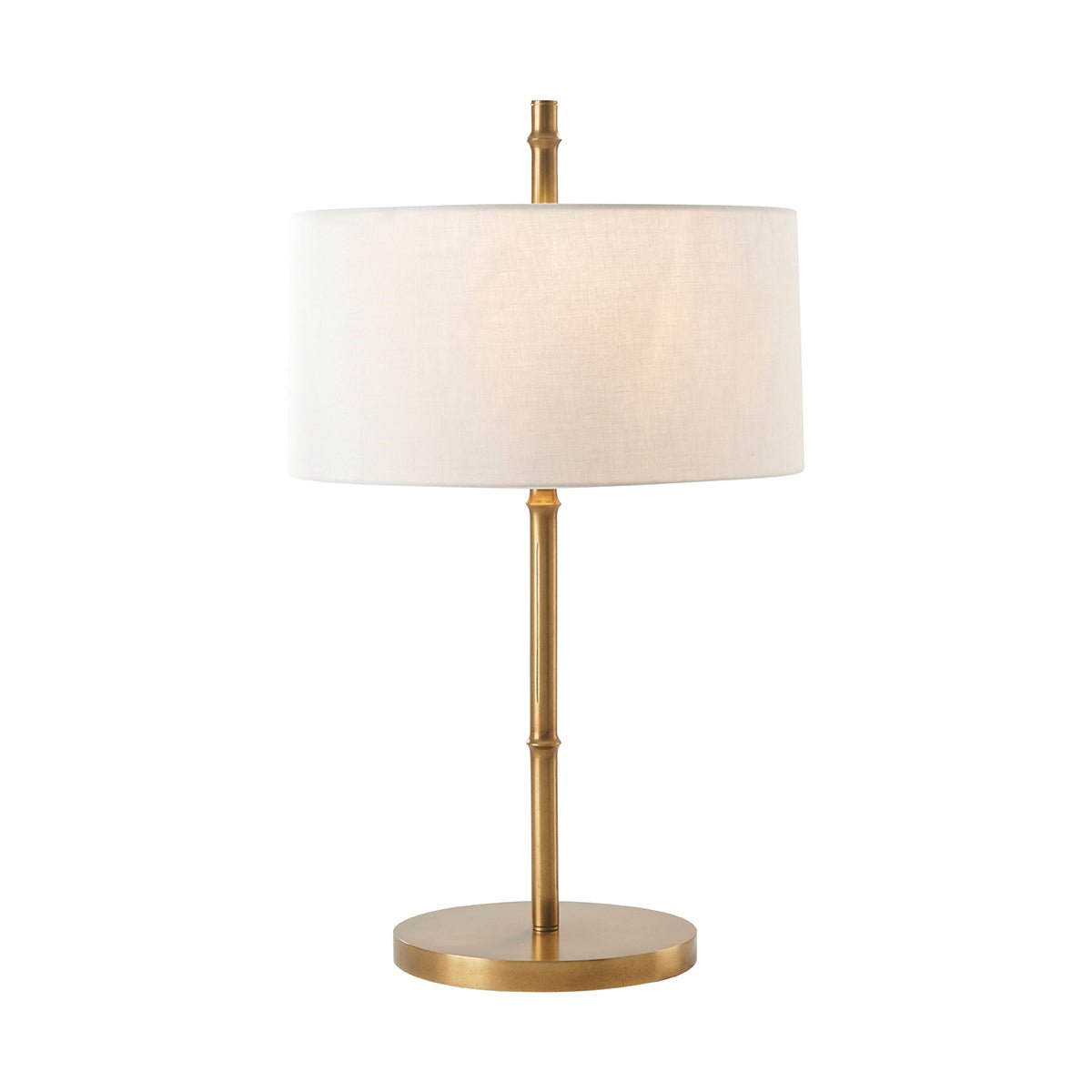 Single Mid Century table lamp with brass finish