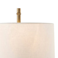Close-up of lamp shade showing texture and top design