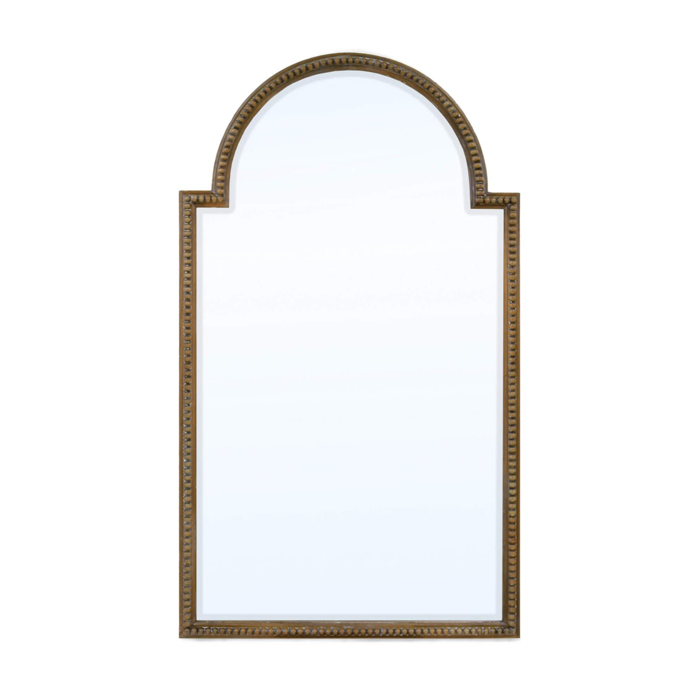Single Queen Anne style mirror with arch design.