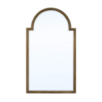 Single Queen Anne style mirror with arch design.