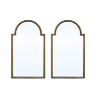 Two Queen Anne style mirrors with ornate frames.