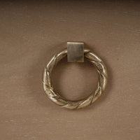 Close-up of nightstand's ring handle.
