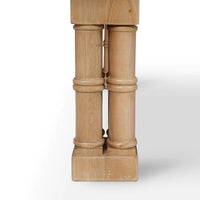 Close-up of leg design on Palm Beach Regency table.