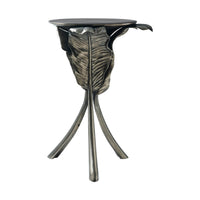 Leaf-inspired accent table with detailed sculptural elements.