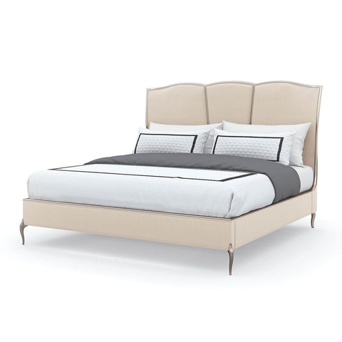 Parisian Upholstered King Bed