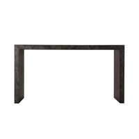 Front view of Parsons console table.