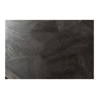 Detail of Parsons console table textured surface.