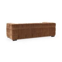 Pleated Velvet Sofa - Bronze, view 4