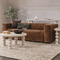 Pleated Velvet Sofa - Bronze, view 9