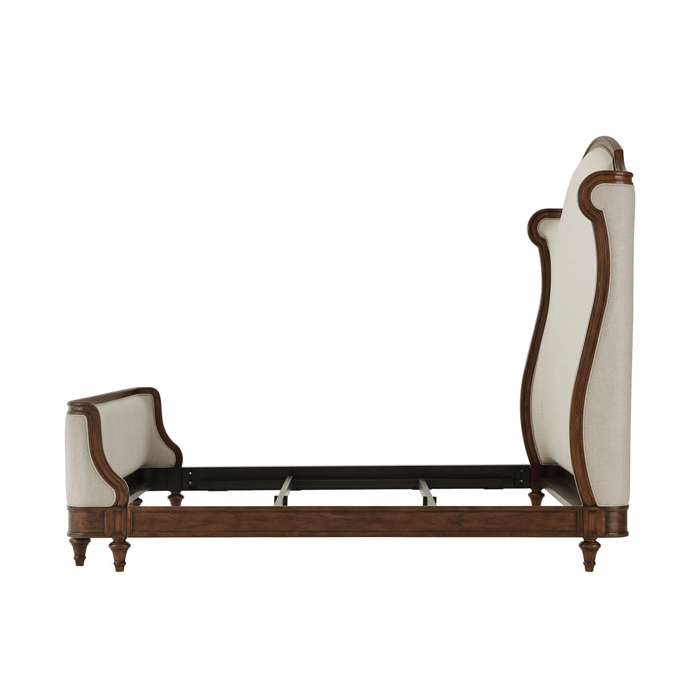 Provincial Carved King Size Bed - English Georgian America