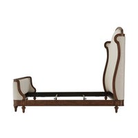 Provincial Carved King Size Bed - English Georgian America