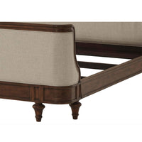 Provincial Carved King Size Bed - English Georgian America