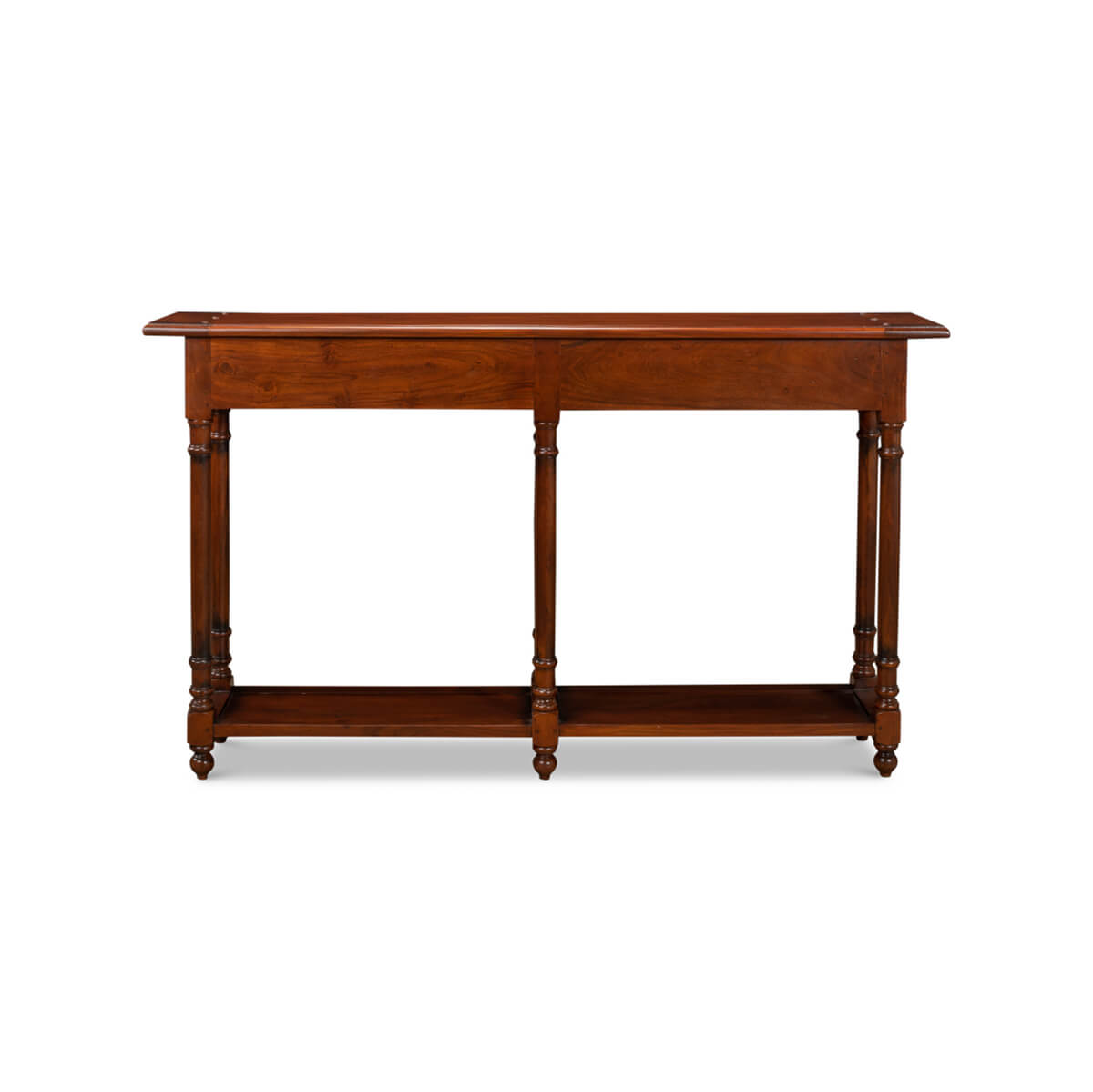 Back view of Provincial French Directoire console table.