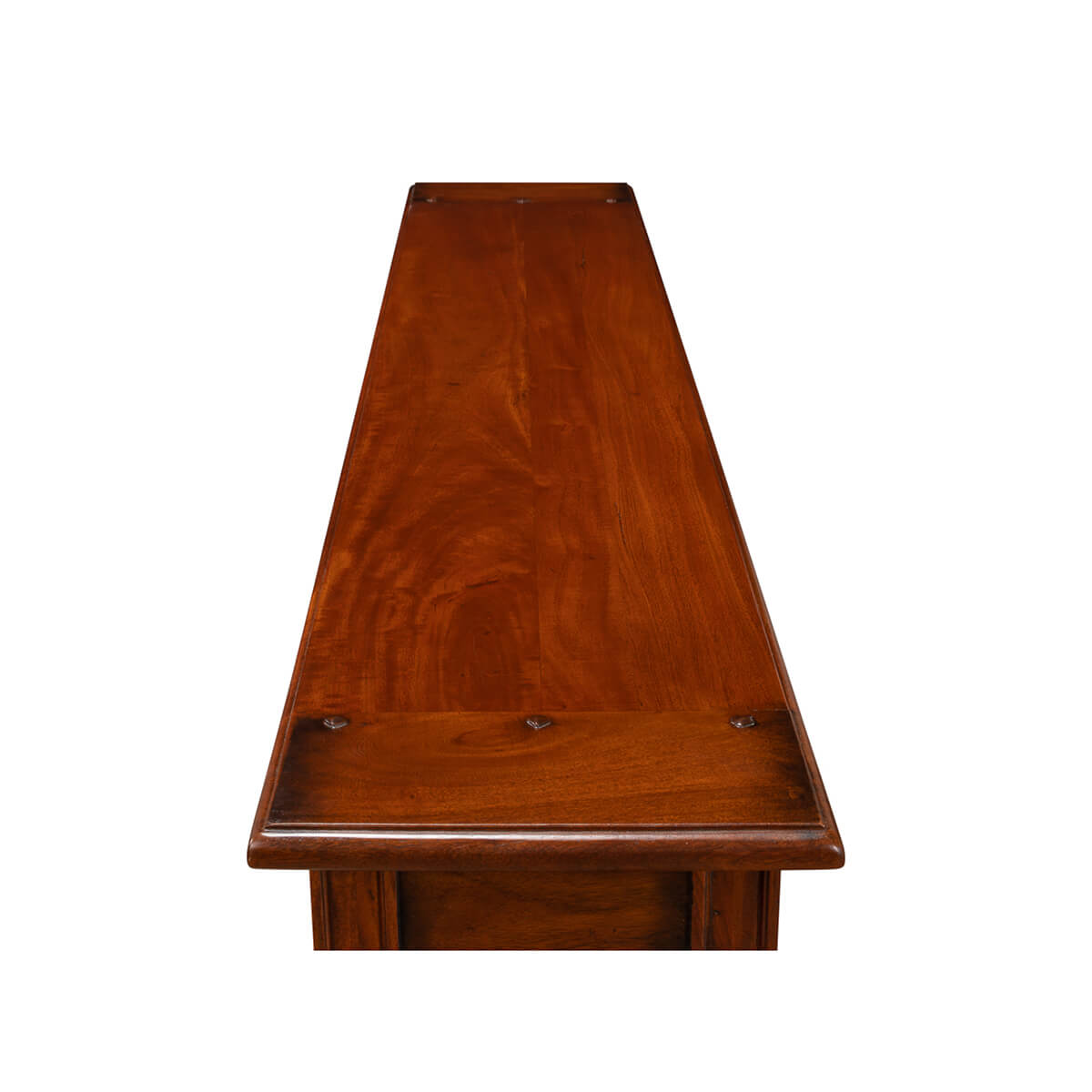 Top view of Provincial French Directoire console table.