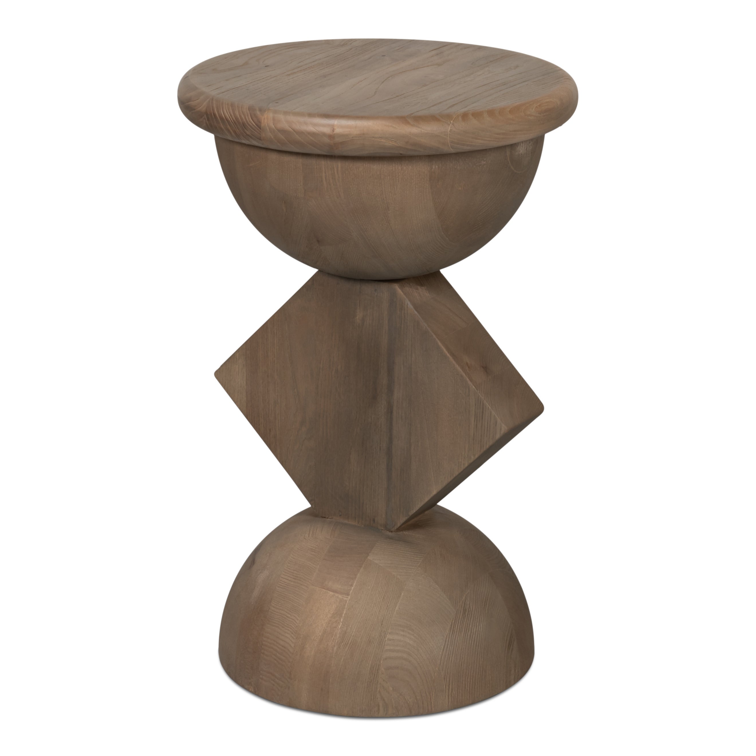 Reclaimed Elm Side Tables in Natural Wash, Set of 3 - additional view